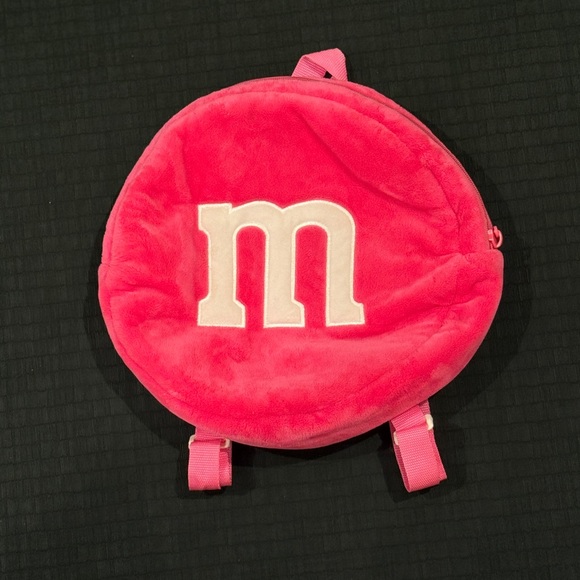 M&M'S Vibrant Pink Kids Soft Backpack - Picture 1 of 3